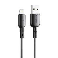 Vipfan Vipfan Colorful X11 USB-A - Lightning kábel 3A, 1m fekete (X11LT-black)