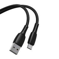 Vipfan Vipfan Racing X05 USB-A - USB-C kábel 3A, 1m fekete (X05TC-1m-black)