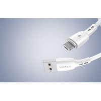 Vipfan Vipfan Racing X05 USB-A - MicroUSB kábel 3A, 1m fehér (X05MK-1m-white)