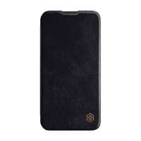 Nillkin Nillkin Qin Pro Leather iPhone 14 Plus hátlap tok fekete (038420)