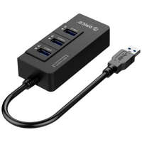 Orico Orico 2x USB 3.0 + Gigabit Ethernet Hub fekete (HR01-U3-V1-BK-BP)