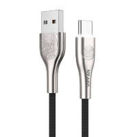Vipfan Vipfan Fingerprint Touch Z04 USB és USB-C kábel 3A 1.2m fekete (CB-Z4TC)