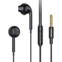 Vipfan Vipfan M15 vezetékes fülhallgató 3,5 mm-es jack 1m fekete (M15-black)