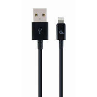 Gembird Gembird 8-pin - USB Type-A adat- és töltőkábel 2m fekete (CC-USB2P-AMLM-2M)
