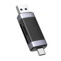 Orico Orico külső TF/SD kártyaolvasó USB+USB-C fekete (CD2D-AC2-BK)