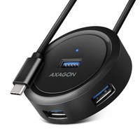 Axagon Axagon HUE-P1C SuperSpeed 4xUSB-A portos, USB-C csatlakozós hub