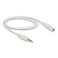 DeLock Delock sztereo jack hosszabbító kábel 3.5 mm 1m fehér (83765)