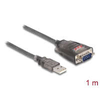 DeLock Delock USB 2.0 Type-A - 1 x Serial RS-232 D-Sub 9 pin apa adapter 1m (61400)