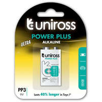 Uniross Uniross Power Plus 6LR61/BP1 9V blokk elem (6LR61-UALK9VPP1)