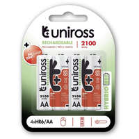 Uniross Uniross AA/ceruza 1,2V 2100mAh Ni-MH HYBRIO akkumulátor 4db/bliszter (UH4AA2100)