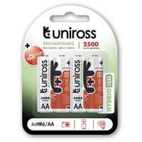 Uniross Uniross AA/ceruza 1,2V 2500mAh Ni-MH HYBRIO akkumulátor 4db/bliszter (UH4AA2500)