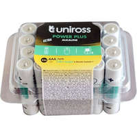 Uniross Uniross Power Plus Box LR03/24BP 1,5V AAA/mikró tartós alkáli elem 24db/cs (LR03-UALKAAABX24)