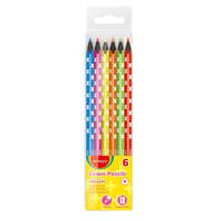 Keyroad Keyroad színes ceruza készlet háromszögletű, fekete belsővel 6 neon szín (KR971870)