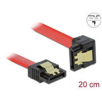 DeLock Delock 83977 7 érintkezős SATA 6 Gb/s kábel piros-fekete 20cm