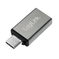 LogiLink Logilink USB 3.2 Gen1 Type-C apa -> USB-A 3.0 anya adapter ezüst (AU0042)