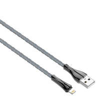 LDNIO LDNIO LS461 USB-A - Lightning kábel LED fénnyel 1m fekete (5905316143425)