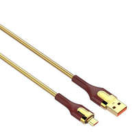 LDNIO LDNIO LS682 USB-A-MIcroUSB kábel 30W 2m arany-barna (5905316144347)