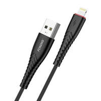 Foneng Foneng X15 USB-A - Lightning adat- és töltőkábel 1.2m fekete (6970462512318)