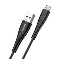 Foneng Foneng X15 USB-A - USB-C adat- és töltőkábel 1.2m fekete (6970462512325)