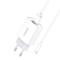 Foneng Foneng EU30 hálózati töltő + USB-A - MicroUSB kábel fehér (EU30 Micro)