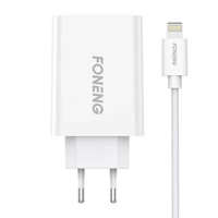 Foneng Foneng EU43 hálózati töltő + USB-A -Lightning kábel fehér (EU43 iPhone)