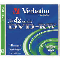 Verbatim Verbatim DVD-RW 4.7GB 4X DVD lemez (43285)