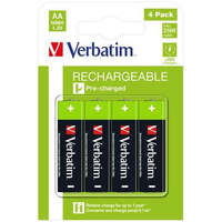 Verbatim Verbatim Rechargeable tölthető ceruzaelem AA 4x2500 mAh (49517)