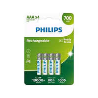 Philips Philips akkumulátor AAA 700mAh Ni-Mh 4db/bliszter (R03B4A70/10)