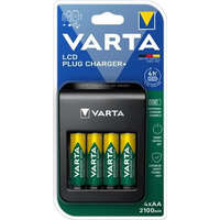 Varta Varta Plug elemtöltő AA/AAA/9V 4xAA 2100 mAh LCD kijelző (57687101441)