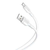 XO XO NB212 USB-A - MicroUSB kábel 2.1A, 1m fehér (6920680827794)