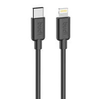 Budi Budi USB-C - Lightning adat- és töltőkábel 1.2m fekete (230TL)