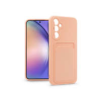 Haffner Haffner Card Case Samsung SM-A546 Galaxy A54 5G szilikon tok kártyatartóval pink (PT-6693)
