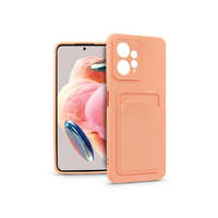 Haffner Haffner Card Case Xiaomi Redmi Note 12 4G szilikon tok kártyatartóval pink (PT-6727)