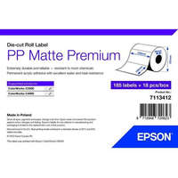 Epson Epson PP Matte Label Premium, Die-cut címkenyomtató tekercspapír 102mm x 152mm, 185 címke (7113412)