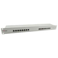 Equip Equip Patch Panel 16 port, Cat6,1U, árnyékolt, 19" szürke (326317)