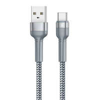 Remax Remax Jany Alloy USB-A - USB-C kábel 2.4A 1m ezüst (RC-124a silver)