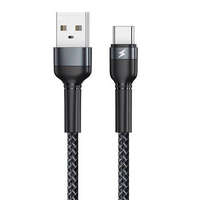 Remax Remax Jany Alloy USB-A - USB-C kábel 2.4A 1m fekete (RC-124a black)