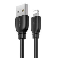 Remax Remax Suji Pro USB-A - Lightning kábel 2.4A 1m fekete (RC-138i Black)