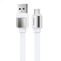 Remax Remax Platinum Pro USB-A - MicroUSB kábel 2.4A 1m fehér (RC-154m white)