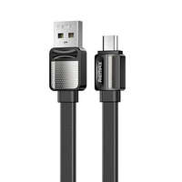 Remax Remax Platinum Pro USB-A - MicroUSB kábel 2.4A 1m fekete (RC-154m black)