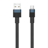Remax Remax Flushing USB-A - MicroUSB kábel 2.4A 1m fekete (RC-C001 A-M black)
