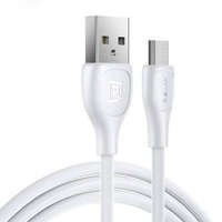 Remax Remax Lesu Pro USB-A - MicroUSB kábel 2.1A 1m fehér (RC-160m White)