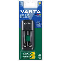 Varta Varta Value USB Duo töltő + 2db AAA 800 mAh akkumulátor (57651201421)