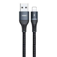 Remax Remax Colorful Light USB-A - Lightning kábel 2.4A 1m fekete (RC-152i)