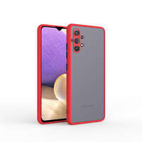 Cellect Cellect iPhone 15 Pro Max műanyag tok piros-fekete (CEL-MATT-IPH15PM-RBK)