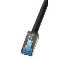 LogiLink Logilink Patch kábel, kültéri, Cat.6A, S/FTP, fekete, 3 m (CQ7063S)