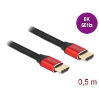 DeLock Delock Ultra nagy sebességű HDMI kábel 48 Gbps feket-piros 0,5 m (85772)