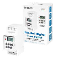 LogiLink Logilink Digitális időkapcsoló DIN-sínekhez (ET0010)