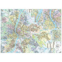 Stiefel Stiefel 4870FLP Budapest térképe, falitérkép 100x140cm (VTS4870FL)