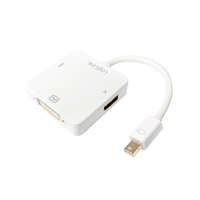 LogiLink Logilink DisplayPort adapter mDP/M HDMI+DVI+DP 4K/30 Hz 0,15m (CV0045A)